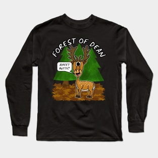 Forest Of Dean Deer Funny Gloucestershire Long Sleeve T-Shirt